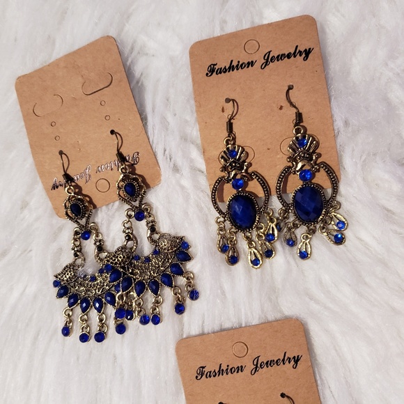 Lot of 3 Big Earrings - Picture 2 of 3